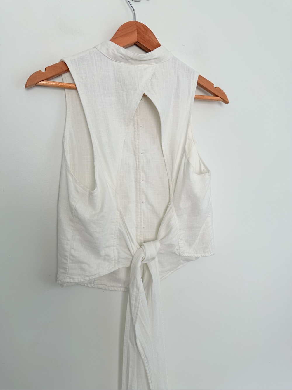 Free People Back It Up Open Back Waistcoat Vest Top - Picture 13 of 13